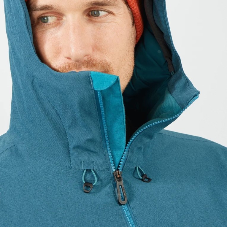 Salomon Untracked Insulated Men's Ski Jackets Turquoise | CA 34E70